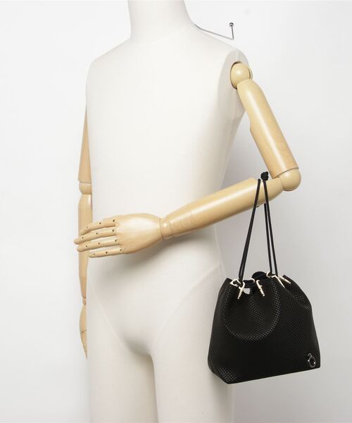 JAM HOME MADE（ジャムホームメイド）の「印傳/印伝屋 信玄袋 ドット柄（ハンドバッグ・メンズ・ブラック・ONE SIZE）」の17枚目の写真