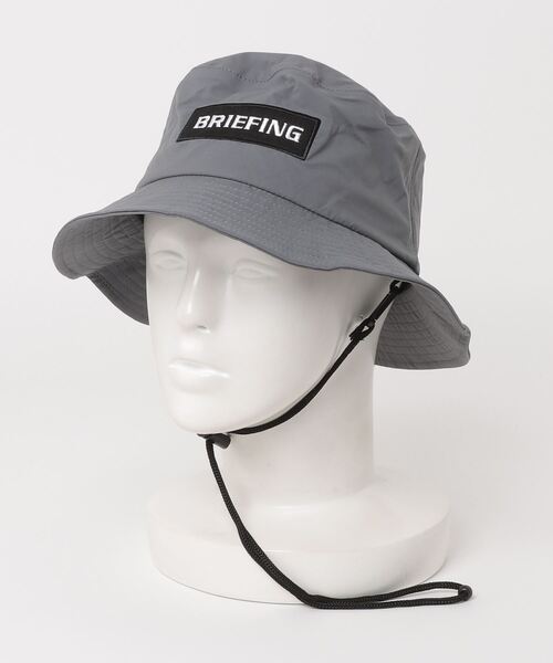 BRIEFING（ブリーフィング）の「【ブリーフィングゴルフ】MENS RAIN HAT（サンバイザー・メンズ・グレー/ブラック・M/L）」の2枚目の写真