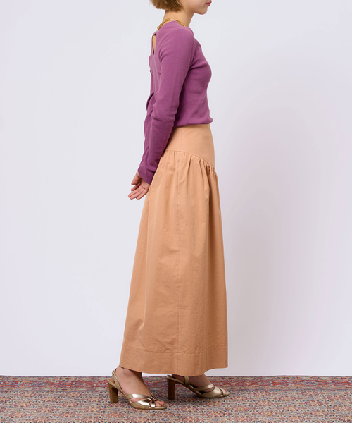 IENA LA BOUCLE（イエナラブークル）の「IENA LA BOUCLE カーブベルトコクーンスカート（スカート・レディース・パープル/オレンジ・36/38）」の13枚目の写真