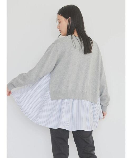 AMERICAN HOLIC（アメリカンホリック）の「異素材ストライプニットプル