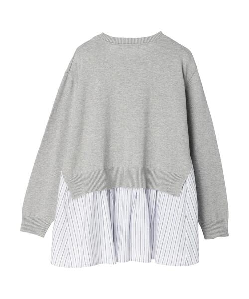 AMERICAN HOLIC（アメリカンホリック）の「異素材ストライプニットプル