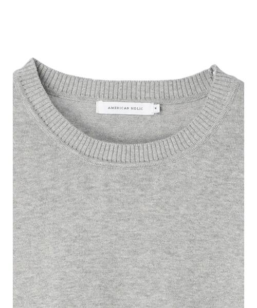 AMERICAN HOLIC（アメリカンホリック）の「異素材ストライプニットプル