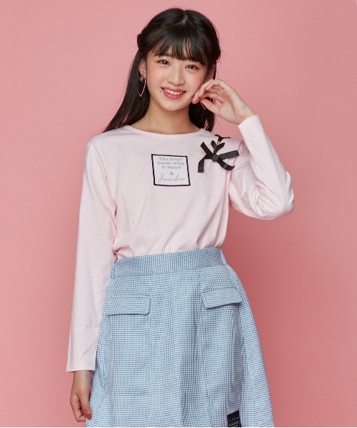 JENNI love（ジェニィラブ）の「肩レースアップロンT（Tシャツ 