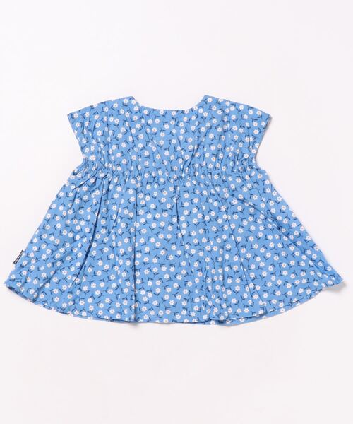 Moujonjon（ムージョンジョン）の「ブロード小花柄ブラウス（シャツ/ブラウス・キッズ・ライトグリーン/イエロー/ターコイズブルー・90/100/110/120/130/140）」の4枚目の写真