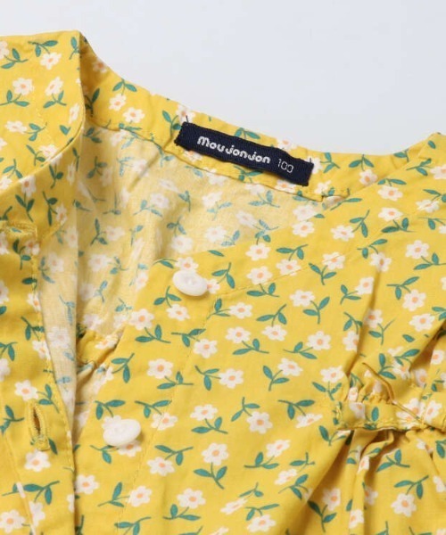 Moujonjon（ムージョンジョン）の「ブロード小花柄ブラウス（シャツ/ブラウス・キッズ・ライトグリーン/イエロー/ターコイズブルー・90/100/110/120/130/140）」の11枚目の写真