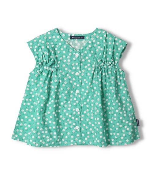 Moujonjon（ムージョンジョン）の「ブロード小花柄ブラウス（シャツ/ブラウス・キッズ・ライトグリーン/イエロー/ターコイズブルー・90/100/110/120/130/140）」の13枚目の写真