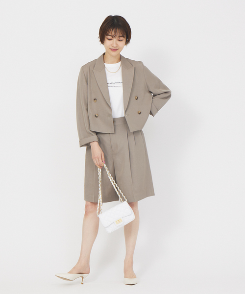 Rouge vif Anna(ルージュヴィフアンナ)の「ロゴコンパクトTシャツ(Tシャツ/カットソー・レディース・ホワイト・フリー)」の4枚目の写真