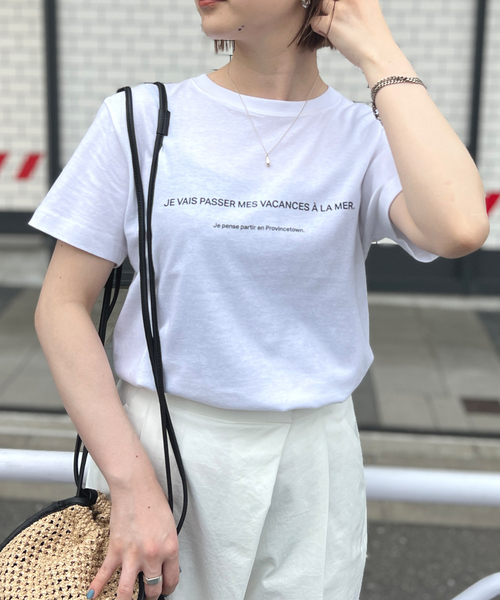 Rouge vif Anna(ルージュヴィフアンナ)の「ロゴコンパクトTシャツ(Tシャツ/カットソー・レディース・ホワイト・フリー)」の9枚目の写真