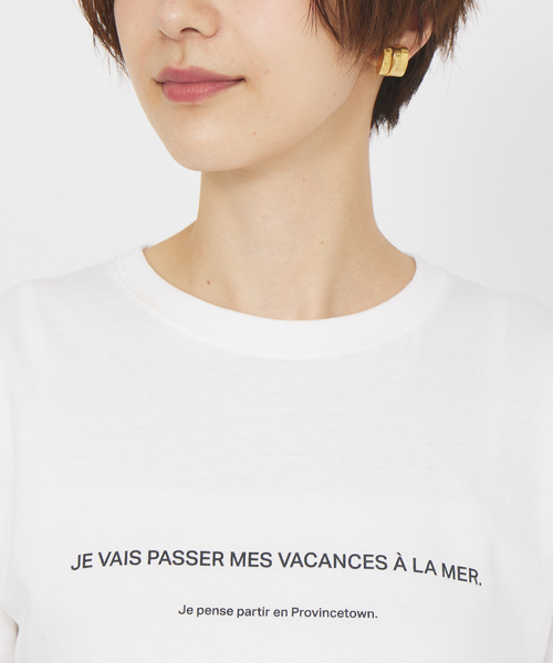 Rouge vif Anna(ルージュヴィフアンナ)の「ロゴコンパクトTシャツ(Tシャツ/カットソー・レディース・ホワイト・フリー)」の3枚目の写真