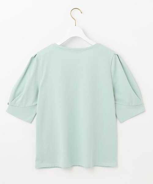 ANY SIS(エニィスィス)の「【UVケア】プレーティングジャージー タックスリーブ カットソー(Tシャツ/カットソー・レディース・ダルブルー系/ブラック系/ローズ系/ホワイト系/ブラック系2/ライトグリーン系・2)」の20枚目の写真