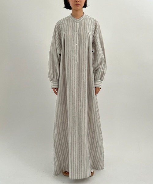 seya.（セヤ）の「KADIKOY DRESS/EARTH STRIPES（ワンピース・レディース・グレー系その他・2/1）」の9枚目の写真