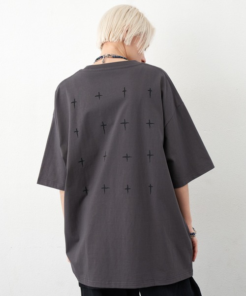 AIVER（アイバー）の「AIVER　ドローイングS/SビッグTEE（Tシャツ/カットソー・メンズ・ホワイト/チャコールグレー/ブラック・MEDIUM/SMALL/LARGE）」の3枚目の写真