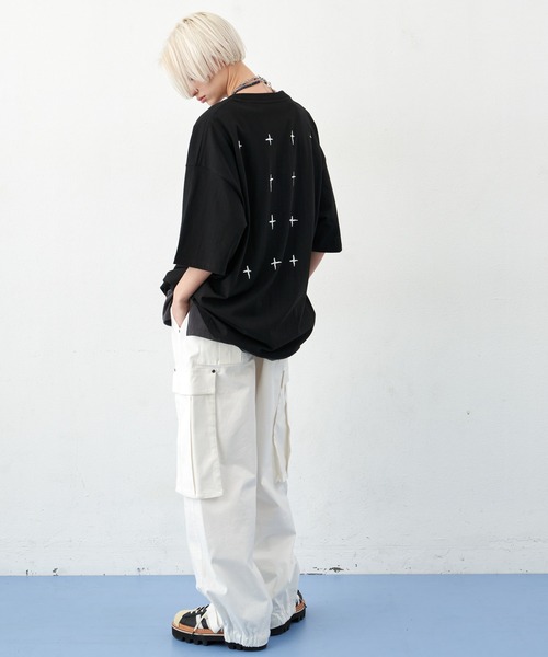 AIVER（アイバー）の「AIVER　ドローイングS/SビッグTEE（Tシャツ/カットソー・メンズ・ホワイト/チャコールグレー/ブラック・MEDIUM/SMALL/LARGE）」の21枚目の写真