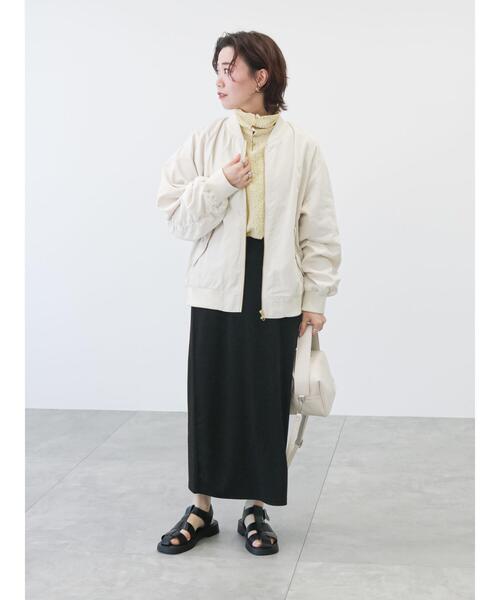 Lugnoncure（ルノンキュール）の「ポンチタイトスカート（スカート・レディース・ブラック/ベージュ/グリーン・ﾌﾘ-）」の14枚目の写真