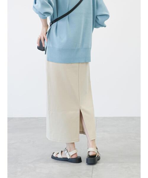 Lugnoncure（ルノンキュール）の「ポンチタイトスカート（スカート・レディース・ブラック/ベージュ/グリーン・ﾌﾘ-）」の21枚目の写真