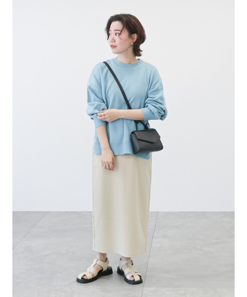 Lugnoncure（ルノンキュール）の「ポンチタイトスカート（スカート・レディース・ブラック/ベージュ/グリーン・ﾌﾘ-）」の5枚目の写真