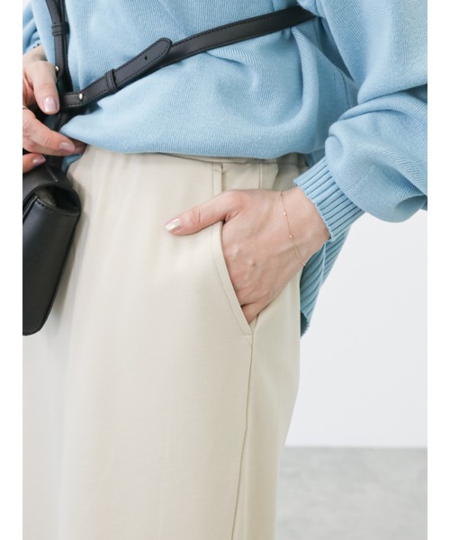 Lugnoncure（ルノンキュール）の「ポンチタイトスカート（スカート・レディース・ブラック/ベージュ/グリーン・ﾌﾘ-）」の8枚目の写真