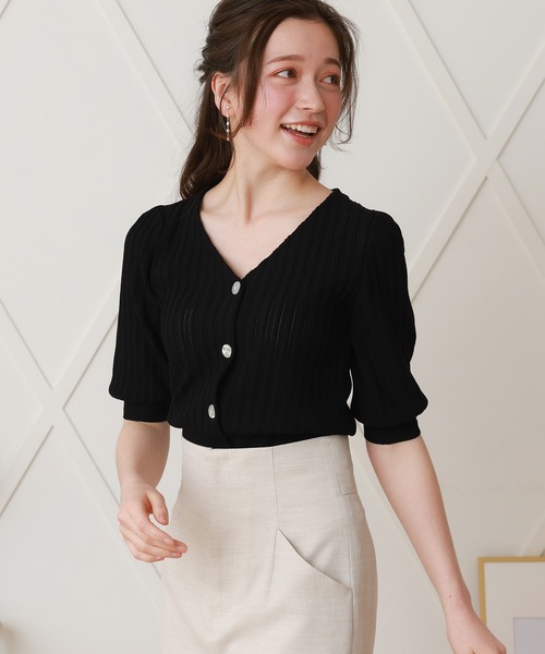 ASTORIA ODIER(アストリアオディール)の「アイレッドボリュームスリーブカーディガン(カーディガン/ボレロ・レディース・ホワイト/ブラック/ラベンダー/ピンクベージュ/ブラウン・MEDIUM/SMALL)」の22枚目の写真