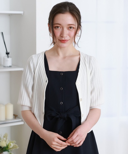 ASTORIA ODIER(アストリアオディール)の「アイレッドボリュームスリーブカーディガン(カーディガン/ボレロ・レディース・ホワイト/ブラック/ラベンダー/ピンクベージュ/ブラウン・MEDIUM/SMALL)」の13枚目の写真