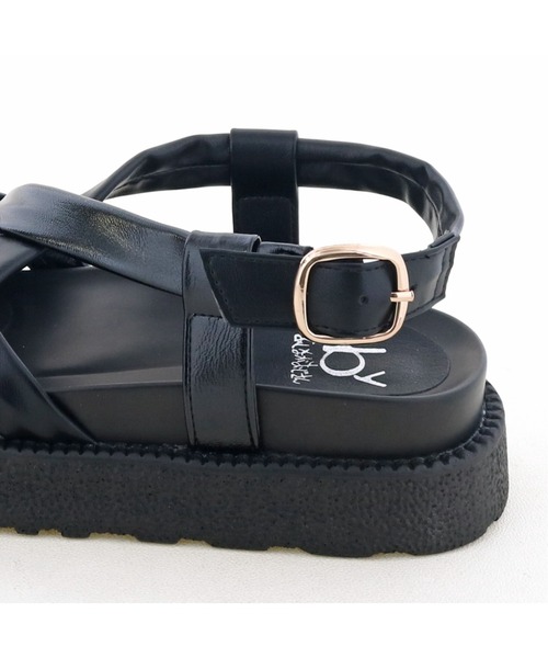 byあしながおじさん（バイアシナガオジサン）の「厚底ストラップサンダル　8490059（サンダル・レディース・ベージュ/ホワイト/ブラック・S/M/L/LL）」の20枚目の写真