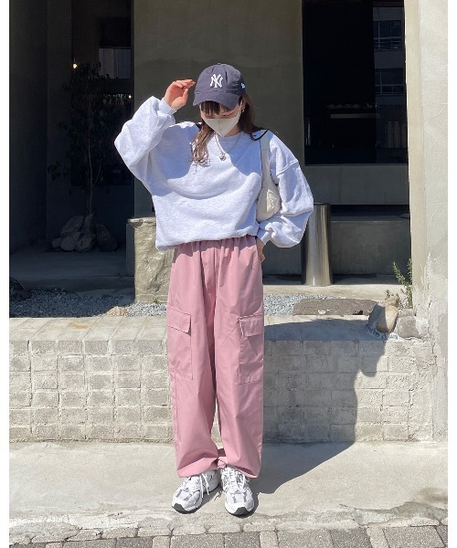 LE MORE（リモア）の「ポケットカーゴパンツ（カーゴパンツ・レディース・アイボリー/カーキ/ブラック/ピンク・FREE）」の18枚目の写真