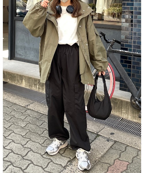 LE MORE（リモア）の「ポケットカーゴパンツ（カーゴパンツ・レディース・アイボリー/カーキ/ブラック/ピンク・FREE）」の21枚目の写真