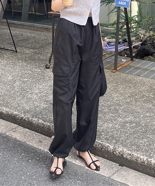 LE MORE（リモア）の「ポケットカーゴパンツ（カーゴパンツ・レディース・アイボリー/カーキ/ブラック/ピンク・FREE）」の14枚目の写真