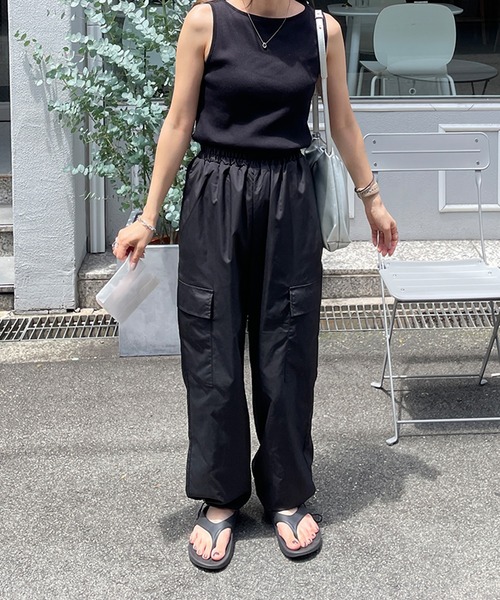 LE MORE（リモア）の「ポケットカーゴパンツ（カーゴパンツ・レディース・アイボリー/カーキ/ブラック/ピンク・FREE）」の16枚目の写真