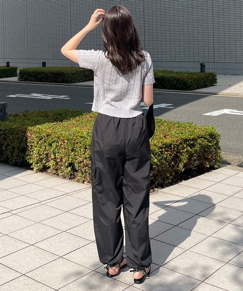 LE MORE（リモア）の「ポケットカーゴパンツ（カーゴパンツ・レディース・アイボリー/カーキ/ブラック/ピンク・FREE）」の19枚目の写真