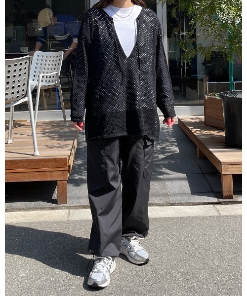 LE MORE（リモア）の「ポケットカーゴパンツ（カーゴパンツ・レディース・アイボリー/カーキ/ブラック/ピンク・FREE）」の21枚目の写真
