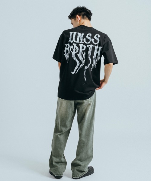 Ressaca（レサーカ）の「オーバーサイズ バタフライ バックプリントロゴ クルーネック半袖Tシャツ（Tシャツ/カットソー・メンズ・ピンク/ブラック/グレー・M/L/XL）」の18枚目の写真