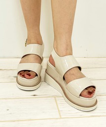 INGNI | ラメゴールドライン／プラットフォームサンダル(サンダル)