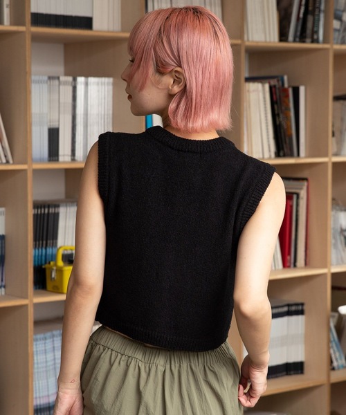 PBLIM（ページボーイリム）の「PAGEBOYLIM/チビニットベスト（ベスト・レディース・ブラック/オレンジ/ブルー・FREE）」の19枚目の写真