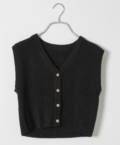 PBLIM（ページボーイリム）の「PAGEBOYLIM/チビニットベスト（ベスト・レディース・ブラック/オレンジ/ブルー・FREE）」の10枚目の写真