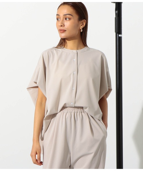 Settimissimo（セッティミッシモ）の「ストレッチバックタックデザインブラウス（シャツ/ブラウス・レディース・ブラック/グレイッシュベージュ/オレンジ・FREE）」の11枚目の写真