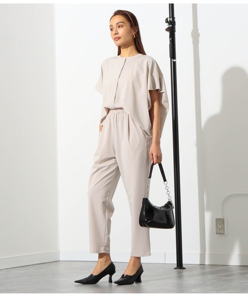 Settimissimo（セッティミッシモ）の「ストレッチバックタックデザインブラウス（シャツ/ブラウス・レディース・ブラック/グレイッシュベージュ/オレンジ・FREE）」の12枚目の写真