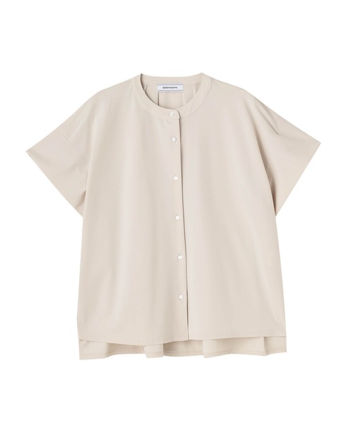 Settimissimo（セッティミッシモ）の「ストレッチバックタックデザインブラウス（シャツ/ブラウス・レディース・ブラック/グレイッシュベージュ/オレンジ・FREE）」の16枚目の写真