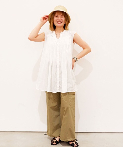 Grand PARK（グランドパーク）の「ｲージーカーゴパンツ（カーゴパンツ・レディース・ブラック/カーキ/ピンク・FREE）」の11枚目の写真