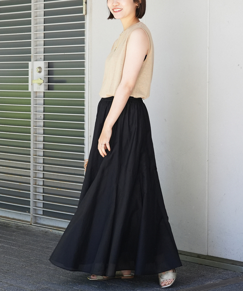 SLOBE IENA（スローブイエナ）の「《追加2》綿シルク切替ギャザー