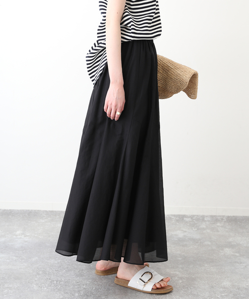 SLOBE IENA（スローブイエナ）の「《追加2》綿シルク切替ギャザー