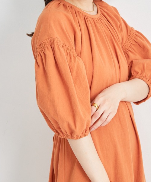 Shelly island（シェリーアイランド）の「バックデザインワンピース（ワンピース・レディース・オレンジ/ブルー/ブラック・FREE）」の8枚目の写真