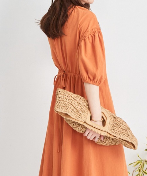 Shelly island（シェリーアイランド）の「バックデザインワンピース（ワンピース・レディース・オレンジ/ブルー/ブラック・FREE）」の9枚目の写真