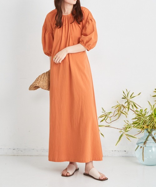 Shelly island（シェリーアイランド）の「バックデザインワンピース（ワンピース・レディース・オレンジ/ブルー/ブラック・FREE）」の20枚目の写真