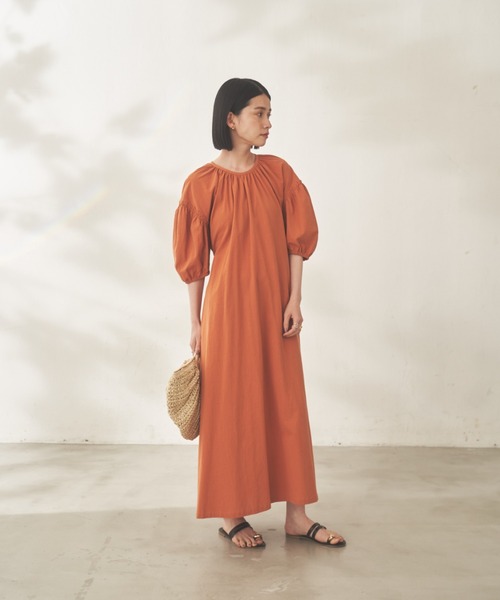 Shelly island（シェリーアイランド）の「バックデザインワンピース（ワンピース・レディース・オレンジ/ブルー/ブラック・FREE）」の19枚目の写真