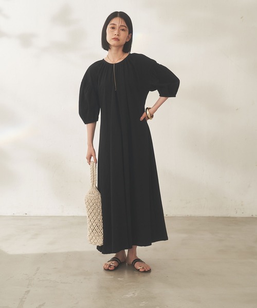 Shelly island（シェリーアイランド）の「バックデザインワンピース（ワンピース・レディース・オレンジ/ブルー/ブラック・FREE）」の12枚目の写真