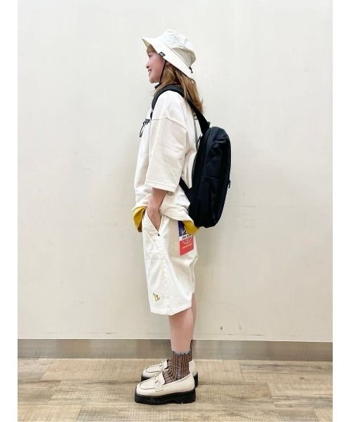 Refurbish（リファービッシュ）の「【Refurbish】ハーフジップ半袖プルオーバー（Tシャツ/カットソー・メンズ・オフホワイト/ブラック/グリーン・XL/L/M）」の22枚目の写真