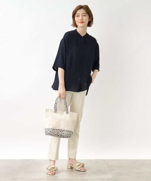 Lee（リー）の「◆Leeキャンバス切替トートバッグ【2WAY】（トートバッグ・レディース・グリーン/ダークグレー/アイボリー系6/ブラック/ピンク系9・00）」の13枚目の写真