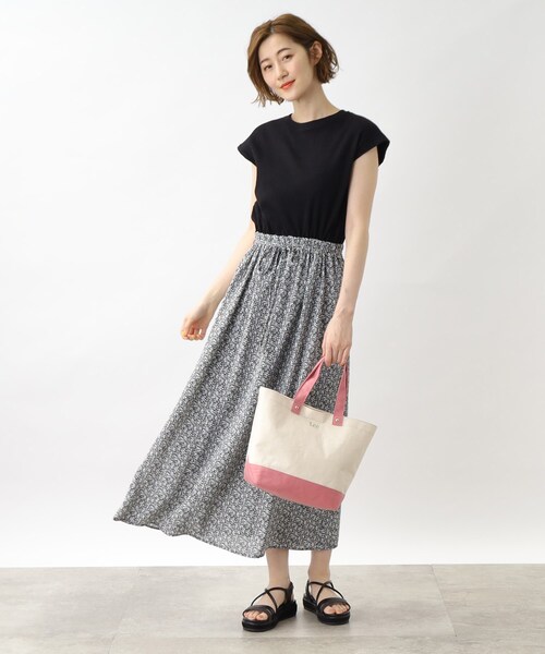 Lee（リー）の「◆Leeキャンバス切替トートバッグ【2WAY】（トートバッグ・レディース・グリーン/ダークグレー/アイボリー系6/ブラック/ピンク系9・00）」の10枚目の写真