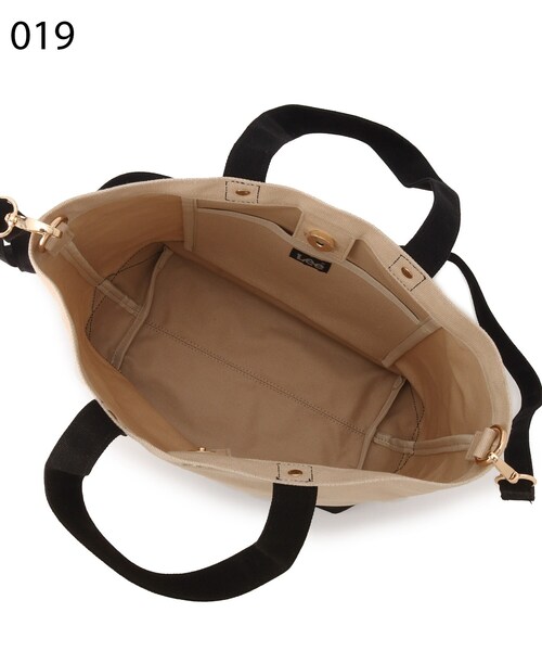 Lee（リー）の「◆Leeキャンバス切替トートバッグ【2WAY】（トートバッグ・レディース・グリーン/ダークグレー/アイボリー系6/ブラック/ピンク系9・00）」の18枚目の写真