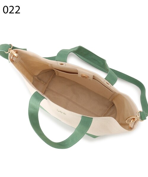 Lee（リー）の「◆Leeキャンバス切替トートバッグ【2WAY】（トートバッグ・レディース・グリーン/ダークグレー/アイボリー系6/ブラック/ピンク系9・00）」の14枚目の写真